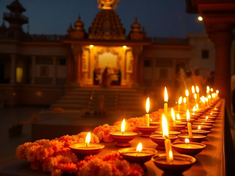मंदिर में संध्या आरती